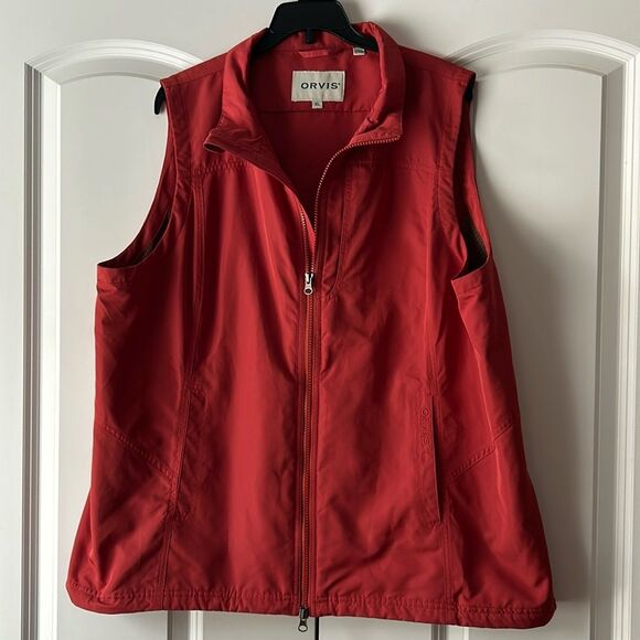 Orvis Men’s Rust Full Zip Chest Pockets Vest Size XL - Picture 1 of 5